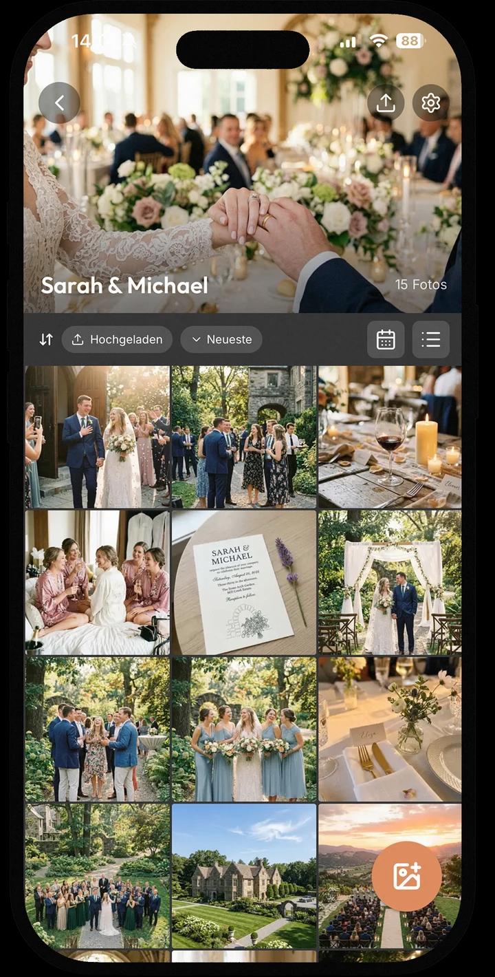 Your wedding – through your guests' eyes.